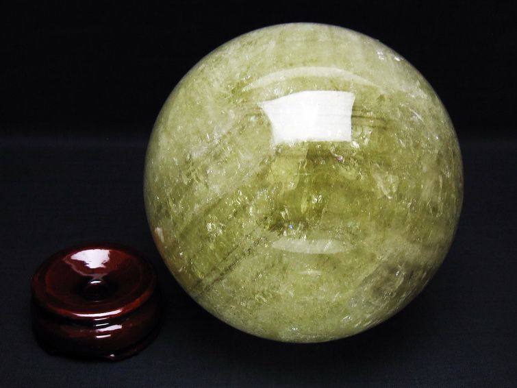 2.5Kg シトリン 丸玉 123mm シトリンクォーツ スフィア 一点物 161-861