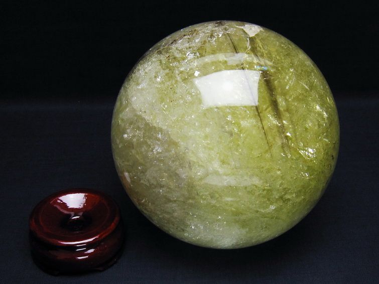 2.5Kg シトリン 丸玉 123mm シトリンクォーツ スフィア 一点物 161-862