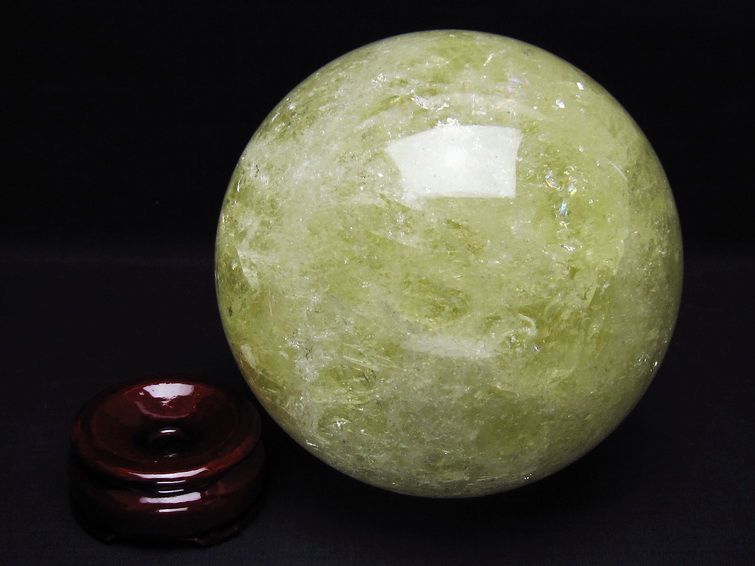 2.4Kg シトリン 丸玉 123mm シトリンクォーツ スフィア 一点物 161-863