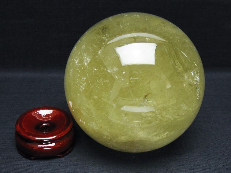2.2Kg シトリン 丸玉 120mm シトリンクォーツ スフィア 一点物 161-864
