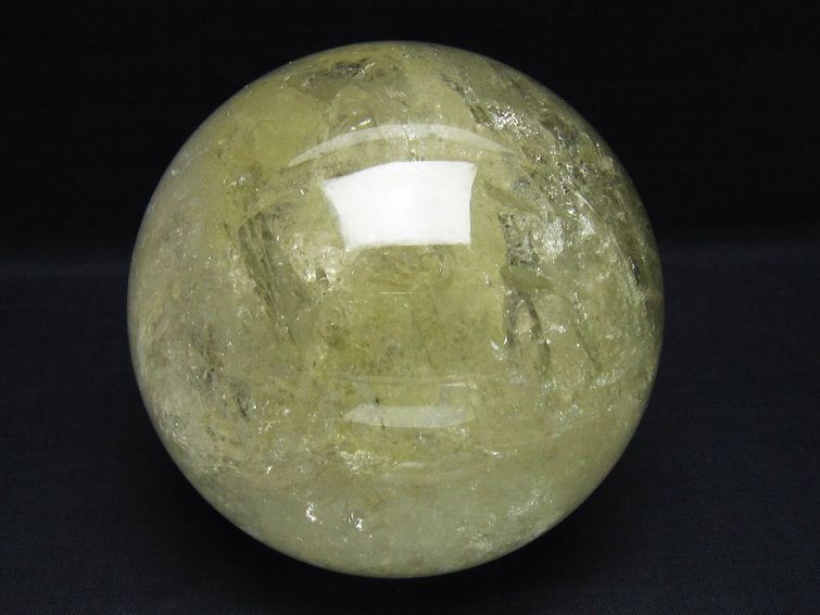 2.1Kg シトリン 丸玉 115mm シトリンクォーツ スフィア 一点物 161-865