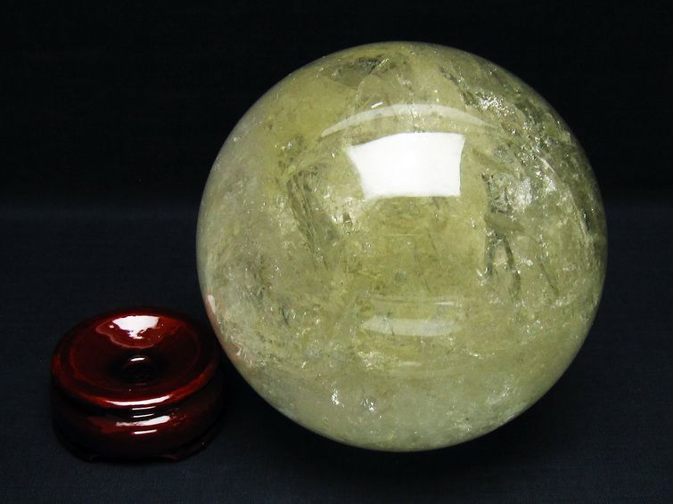 2.1Kg シトリン 丸玉 115mm シトリンクォーツ スフィア 一点物 161-865