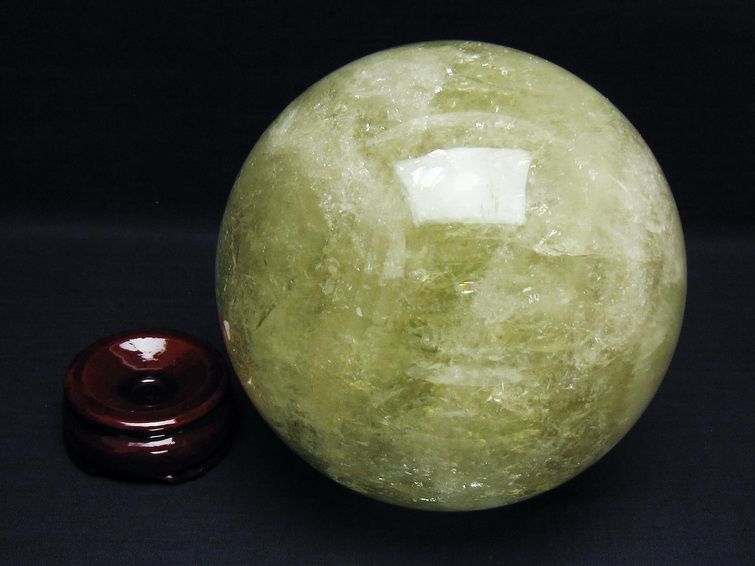 3Kg シトリン 丸玉 130mm シトリンクォーツ スフィア 一点物 161-867