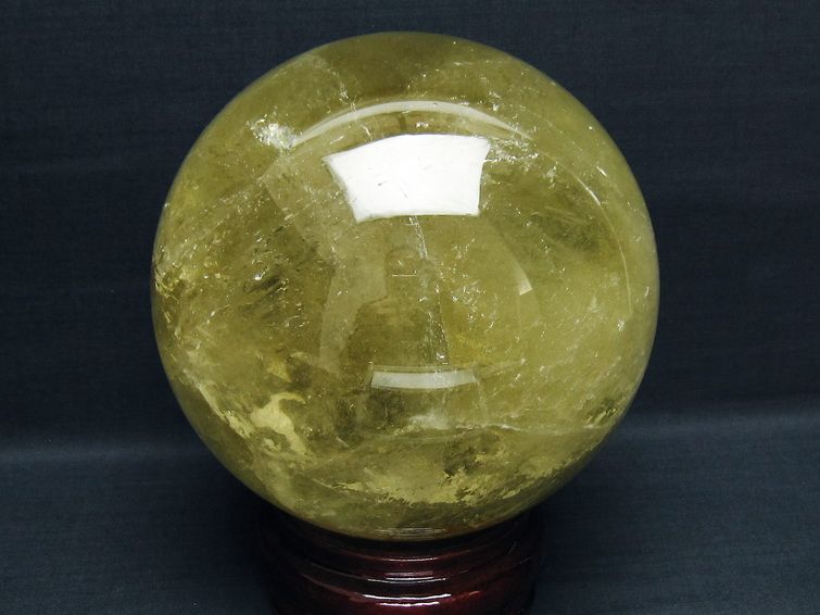 4.1Kg シトリン 丸玉 148mm シトリンクォーツ スフィア 一点物 161-872