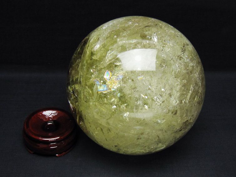 2.8Kg シトリン 丸玉 130mm シトリンクォーツ スフィア 一点物 161-885