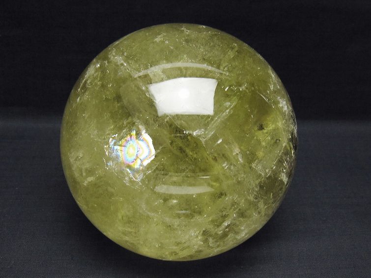 2.2Kg シトリン 丸玉 120mm シトリンクォーツ スフィア 一点物 161-886