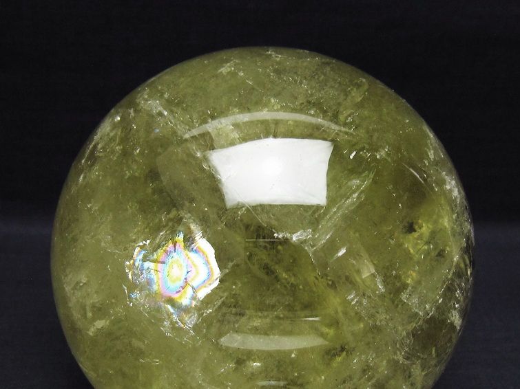 2.2Kg シトリン 丸玉 120mm シトリンクォーツ スフィア 一点物 161-886