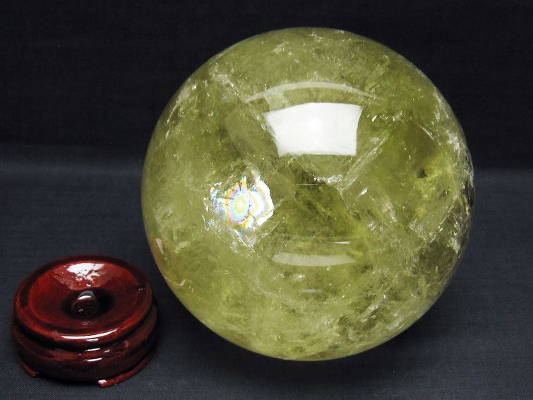 2.2Kg シトリン 丸玉 120mm シトリンクォーツ スフィア 一点物 161-886