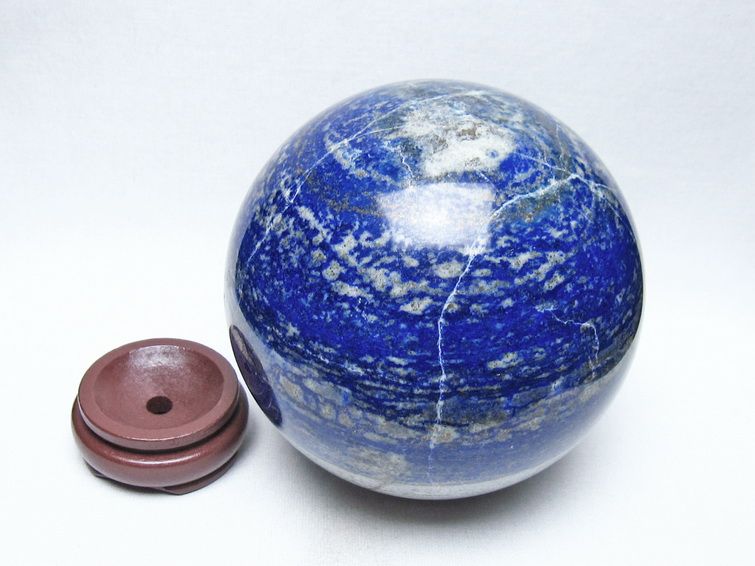 2.7Kg ラピスラズリ 丸玉 125mm スフィア 置物 一点物 161-985