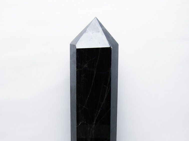 5.8Kg モリオン 黒水晶 六角柱 台座付属 一点物 162-433