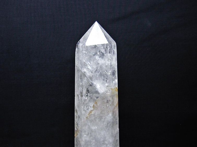 2.6Kg 水晶 六角柱 虹入り 台座付属 ポイント 置物 原石 一点物 162-458
