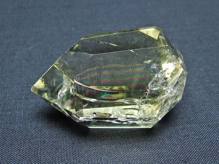 シトリンクォーツ 原石 虹入り アイリスクォーツ 一点物 171-5858