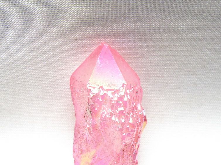 オーラクリスタル 原石 ローズピンク エレスチャル オーラ水晶 一点物 171-8598