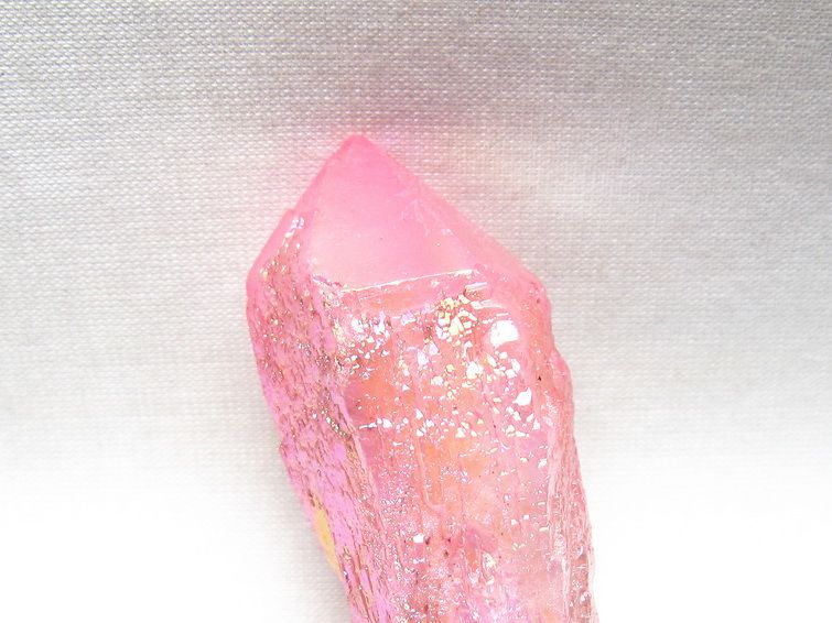 オーラクリスタル 原石 ローズピンク エレスチャル オーラ水晶 一点物 171-8600
