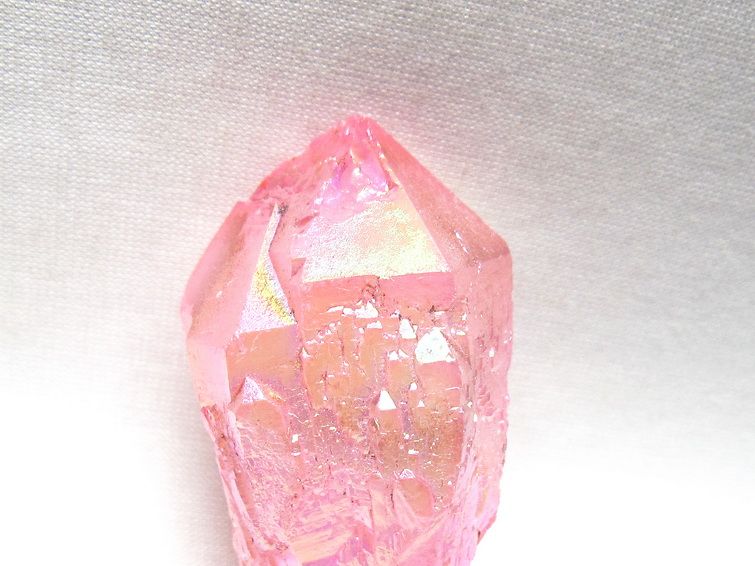 オーラクリスタル 原石 ローズピンク エレスチャル オーラ水晶 一点物 171-8608