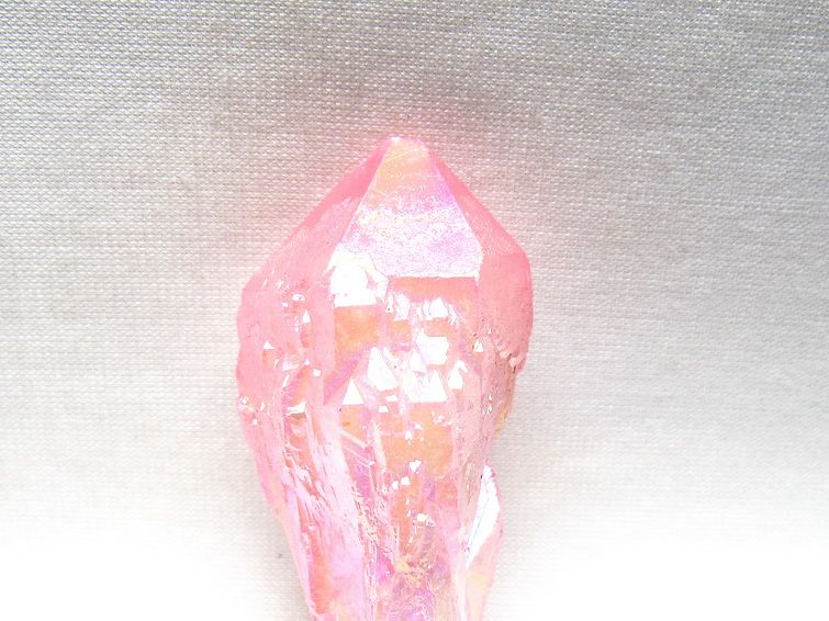 オーラクリスタル 原石 ローズピンク エレスチャル オーラ水晶 一点物 171-8624