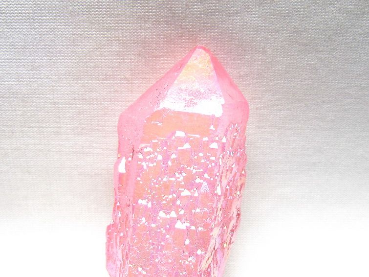オーラクリスタル 原石 ローズピンク エレスチャル オーラ水晶 一点物 171-8625