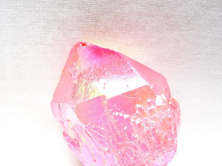 オーラクリスタル 原石 ローズピンク エレスチャル オーラ水晶 一点物 171-8630