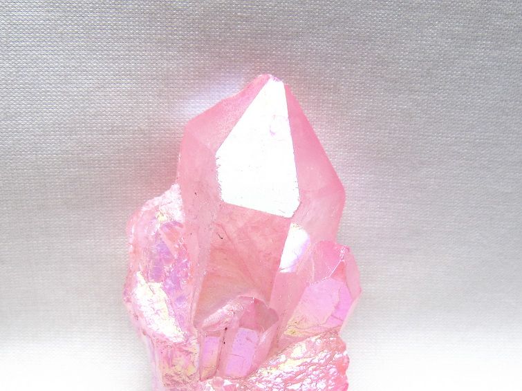 オーラクリスタル 原石 ローズピンク エレスチャル オーラ水晶 一点物 171-8631