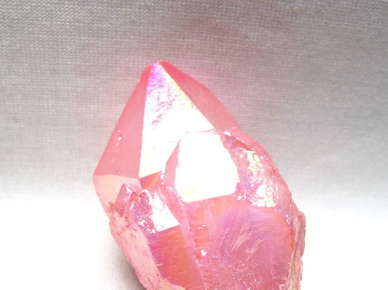 オーラクリスタル 原石 ローズピンク エレスチャル オーラ水晶 一点物 171-8634