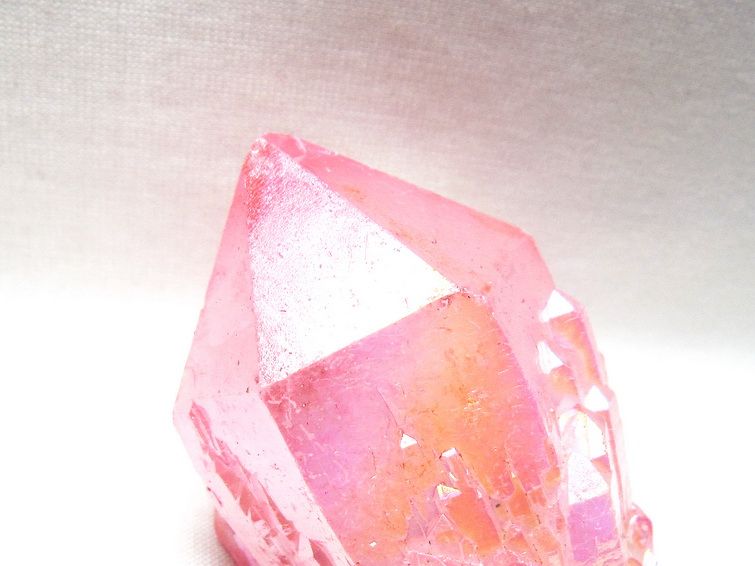 オーラクリスタル 原石 ローズピンク エレスチャル オーラ水晶 一点物 171-8638