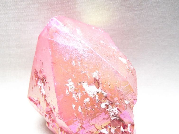 オーラクリスタル 原石 ローズピンク エレスチャル オーラ水晶 一点物 171-8639