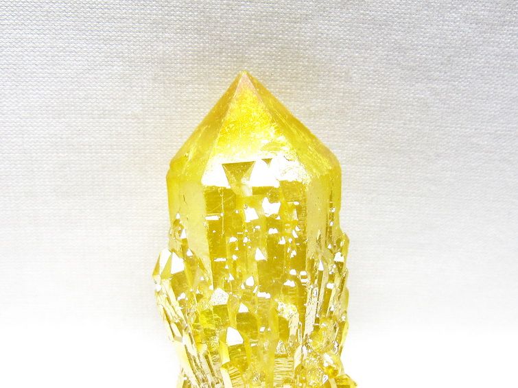 オーラクリスタル 原石 イエロー エレスチャル オーラ水晶 一点物 171-8649