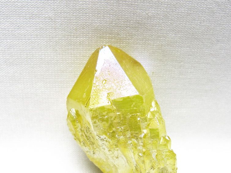 オーラクリスタル 原石 イエロー エレスチャル オーラ水晶 一点物 171-8653