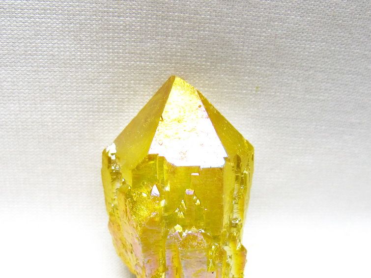 オーラクリスタル 原石 イエロー エレスチャル オーラ水晶 一点物 171-8654