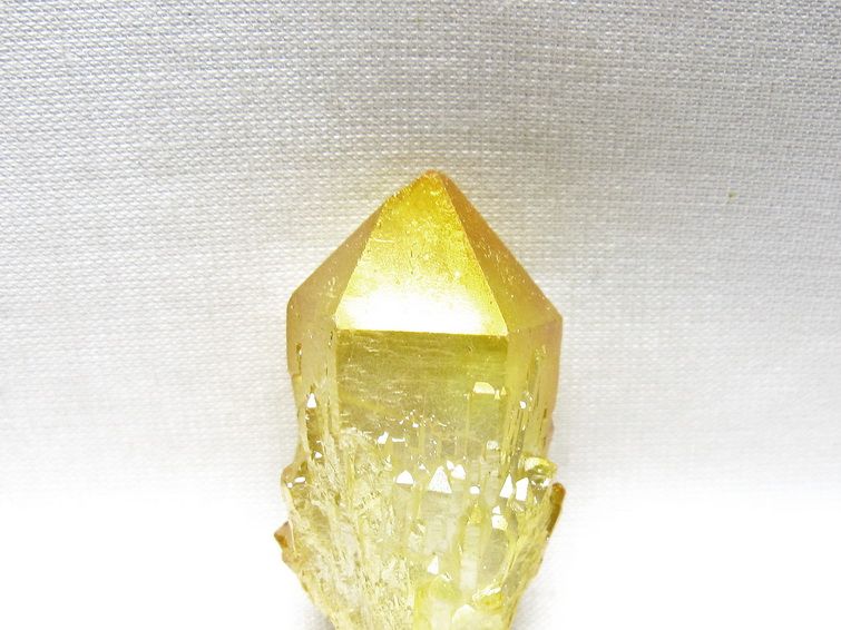オーラクリスタル 原石 イエロー エレスチャル オーラ水晶 一点物 171-8656