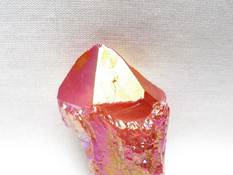 オーラクリスタル 原石 レッド エレスチャル オーラ水晶 一点物 171-8663