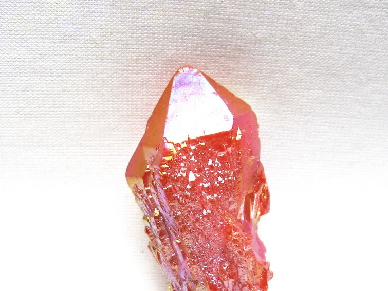 オーラクリスタル 原石 レッド エレスチャル オーラ水晶 一点物 171-8675
