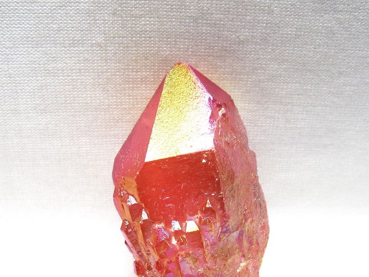 オーラクリスタル 原石 レッド エレスチャル オーラ水晶 一点物 171-8684