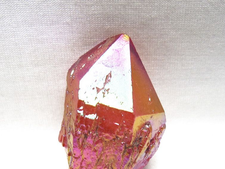 オーラクリスタル 原石 レッド エレスチャル オーラ水晶 一点物 171-8687
