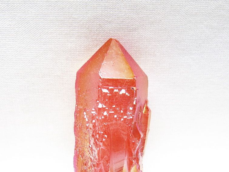 オーラクリスタル 原石 レッド エレスチャル オーラ水晶 一点物 171-8697