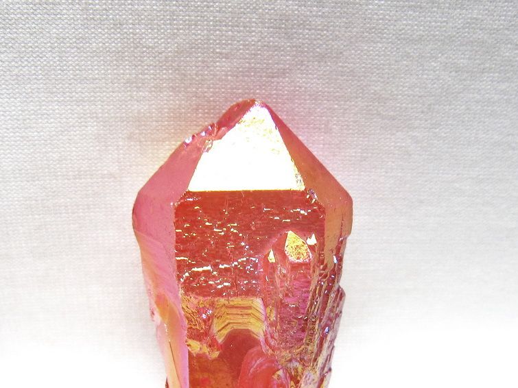 オーラクリスタル 原石 レッド エレスチャル オーラ水晶 一点物 171-8700