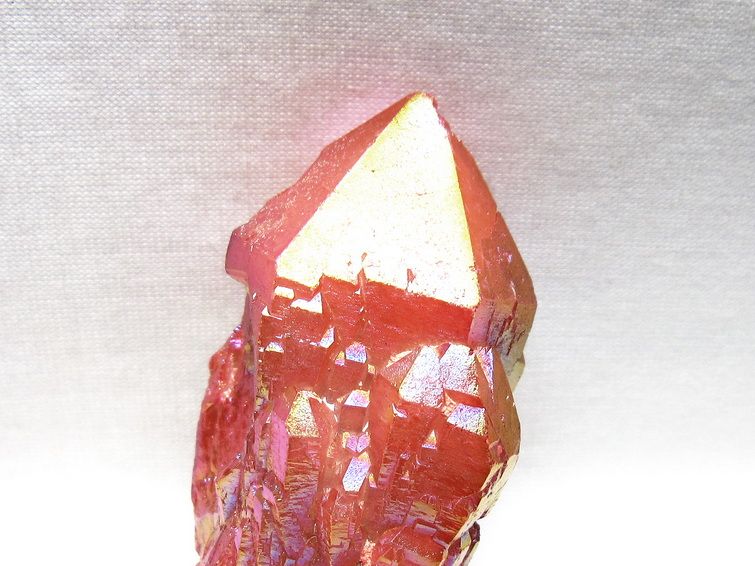 オーラクリスタル 原石 レッド エレスチャル オーラ水晶 一点物 171-8709