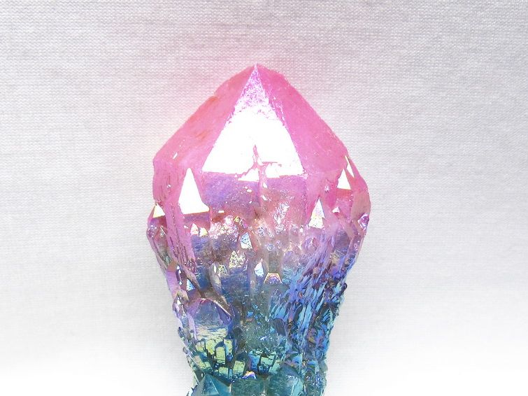 オーラクリスタル 原石 マルチカラー エレスチャル オーラ水晶 一点物 171-8722