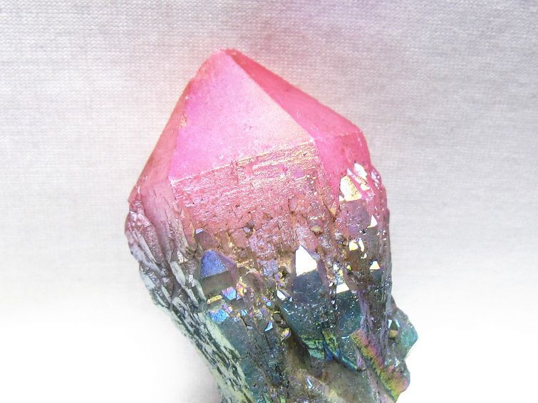 オーラクリスタル 原石 マルチカラー エレスチャル オーラ水晶 一点物 171-8723