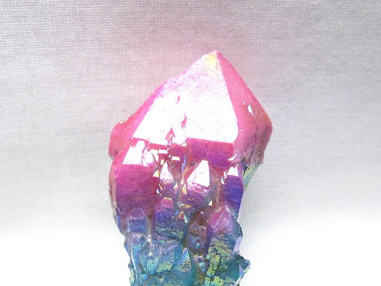 オーラクリスタル 原石 マルチカラー エレスチャル オーラ水晶 一点物 171-8726