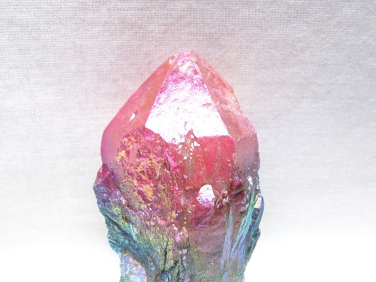オーラクリスタル 原石 マルチカラー エレスチャル オーラ水晶 一点物 171-8727