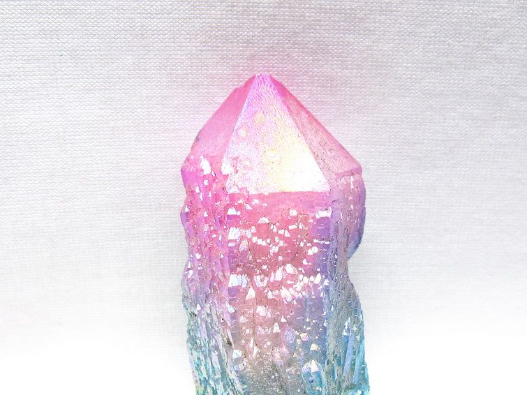 オーラクリスタル 原石 マルチカラー エレスチャル オーラ水晶 一点物 171-8737