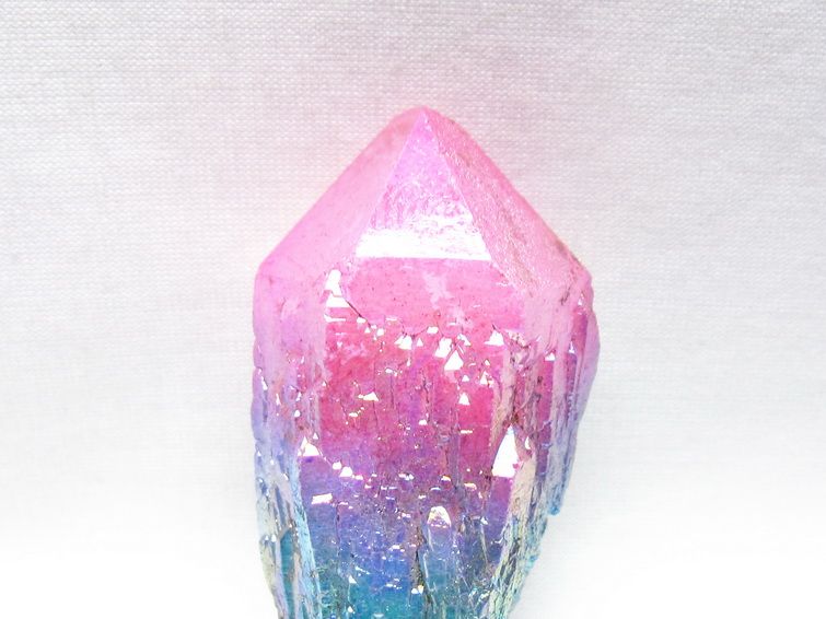 オーラクリスタル 原石 マルチカラー エレスチャル オーラ水晶 一点物 171-8738