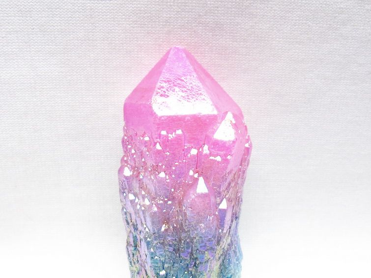 オーラクリスタル 原石 マルチカラー エレスチャル オーラ水晶 一点物 171-8739
