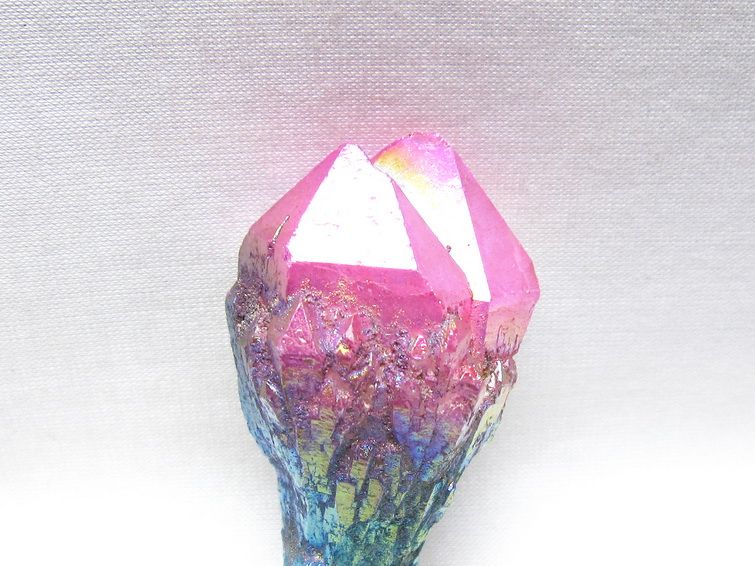 オーラクリスタル 原石 マルチカラー エレスチャル オーラ水晶 一点物 171-8747