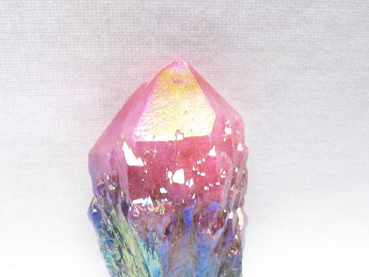 オーラクリスタル 原石 マルチカラー エレスチャル オーラ水晶 一点物 171-8754
