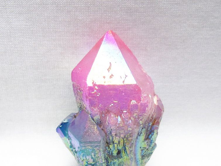 オーラクリスタル 原石 マルチカラー エレスチャル オーラ水晶 一点物 171-8755