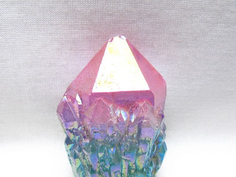 オーラクリスタル 原石 マルチカラー エレスチャル オーラ水晶 一点物 171-8759