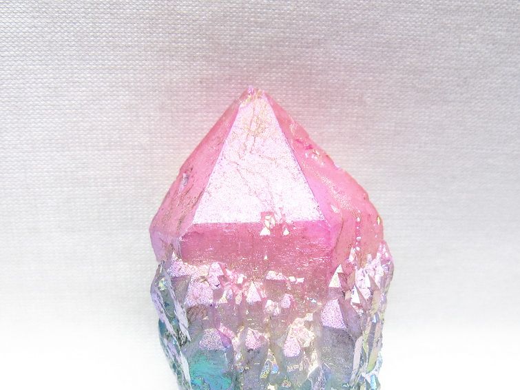 オーラクリスタル 原石 マルチカラー エレスチャル オーラ水晶 一点物 171-8764
