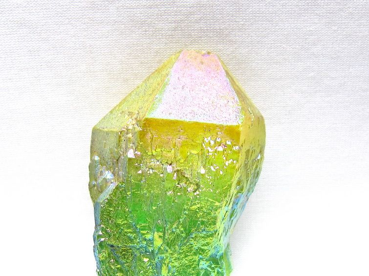 オーラクリスタル 原石 マルチカラー エレスチャル オーラ水晶 一点物 171-8791